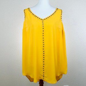 Torrid Ring Studded Tank Top Size 2